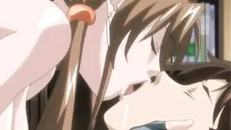 Big Busty Hentai Girl Rides A Long Hard Cock