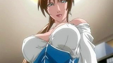 Big Busty Hentai Girl Rides A Long Hard Cock