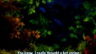 Hentai Couple Takes a Hot Bath in a Pool