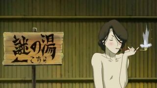 Hentai Couple Takes a Hot Bath in a Pool