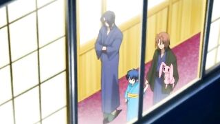 Hentai Couple Takes a Hot Bath in a Pool