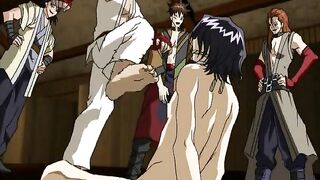 Hentai Cartoon Anime - Naked Guy gets screwed by gangsters