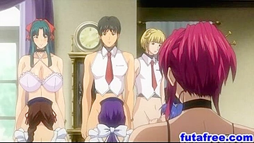 Group Busty Cartoon Girls Having Hot Sex