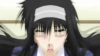 Futanari Fucks Girl on Bed in Hentai Cartoon Anime