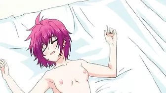 Futanari Fucks Girl on Bed in Hentai Cartoon Anime