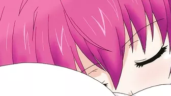 Futanari Fucks Girl on Bed in Hentai Cartoon Anime