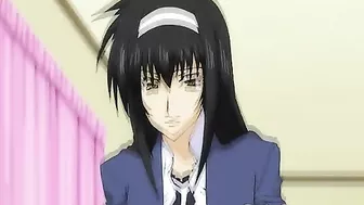 Futanari Fucks Girl on Bed in Hentai Cartoon Anime