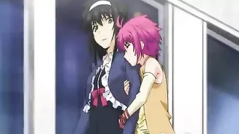 Futanari Fucks Girl on Bed in Hentai Cartoon Anime