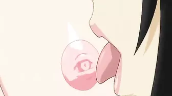 Futanari Fucks Girl on Bed in Hentai Cartoon Anime