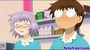 Two Horny Cartoon Couple Fucking Very Hot, hentai,  anime
