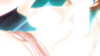 Hentai Cartoon Anime Featuring Big Busted Shemale Poking Hard in Tight Pussy
