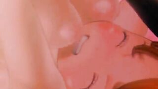Hentai Cartoon Anime Featuring Big Busted Shemale Poking Hard in Tight Pussy