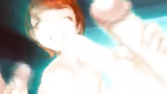 Hentai Cartoon Anime Featuring Big Busted Shemale Poking Hard in Tight Pussy