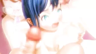 Hentai Cartoon Anime Featuring Big Busted Shemale Poking Hard in Tight Pussy