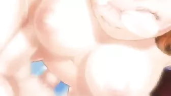 Hentai Cartoon Anime Featuring Big Busted Shemale Poking Hard in Tight Pussy