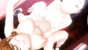 Hentai Cartoon Anime Featuring Big Busted Shemale Poking Hard in Tight Pussy