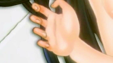 Hentai Cartoon Anime Featuring Big Busted Shemale Poking Hard in Tight Pussy