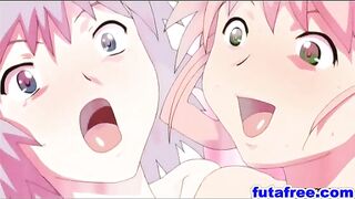 Anime Couple Gets Freaky in Futanari Sex Scene