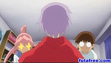 Anime Couple Gets Freaky in Futanari Sex Scene