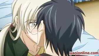 Hentai Couple's Steamy Foreplay in Bed