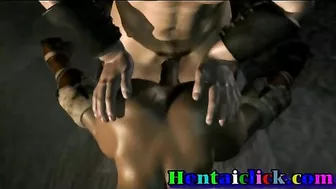 Hardcore Bareback Fucking of Muscular Gay Couple in Anime Hentai