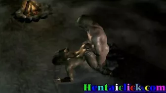 Hardcore Bareback Fucking of Muscular Gay Couple in Anime Hentai