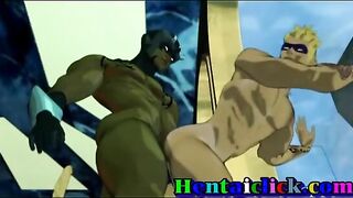 Gay Group Gangbang - Big Muscles and Hardcore Action