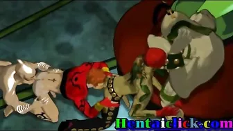 Gay Group Gangbang - Big Muscles and Hardcore Action