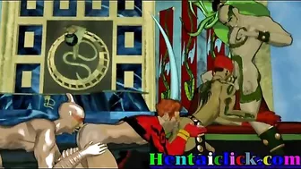 Gay Group Gangbang - Big Muscles and Hardcore Action