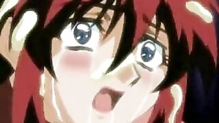 Tormented hentai babe poked hard by a dickgirl
