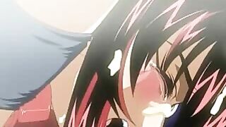 Tormented hentai babe poked hard by a dickgirl