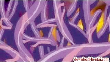 Tentacled Hardcore Cartoon Porn Video with Innocent Anime Girls
