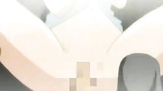 Hentai Shemale Fucks Tied Girl with Dildo in Cartoon Anime Porn