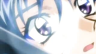 Hentai Shemale Fucks Tied Girl with Dildo in Cartoon Anime Porn
