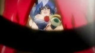 Hentai Shemale Fucks Tied Girl with Dildo in Cartoon Anime Porn