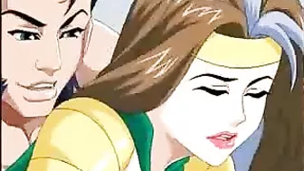 Hentai Threesome Gangbang: Anime Bondage Fuck Hardcore