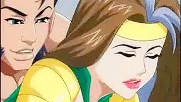 Hentai Threesome Gangbang: Anime Bondage Fuck Hardcore