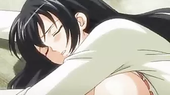 Hardcore Threesome Fuck for Busty Hentai Chick