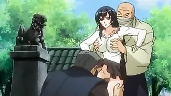 Hardcore Threesome Fuck for Busty Hentai Chick