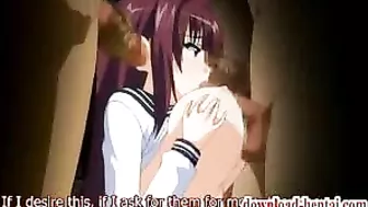 Hungry Busty Hentai Chick with Multiple Dicks in Anime Cartoon Big Tit Blowjob