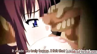 Hungry Busty Hentai Chick with Multiple Dicks in Anime Cartoon Big Tit Blowjob