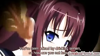 Hungry Busty Hentai Chick with Multiple Dicks in Anime Cartoon Big Tit Blowjob