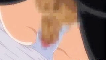 Busty hentai elf girl enjoys a wild ride on a massive cock in this hardcore cartoon scene.