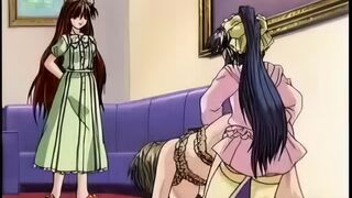 Hentai Babe with Dildo Fucks Shemale in Free Porn Cartoon