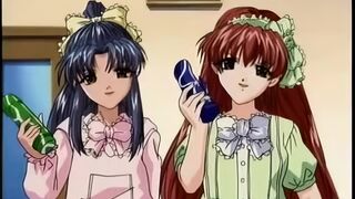 Hentai Babe with Dildo Fucks Shemale in Free Porn Cartoon
