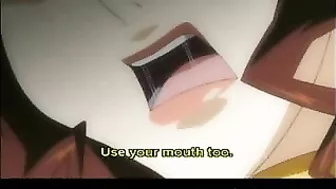 Hardcore Blowjob and Fucking of Anime Girl with Huge Penis