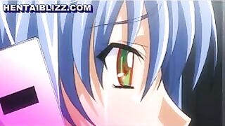 Anime Gets Pinched and Fucked in DoGGyStyle with Big Tits