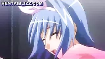 Anime Gets Pinched and Fucked in DoGGyStyle with Big Tits