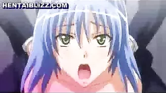 Anime Gets Pinched and Fucked in DoGGyStyle with Big Tits