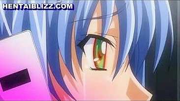 Anime Gets Pinched and Fucked in DoGGyStyle with Big Tits